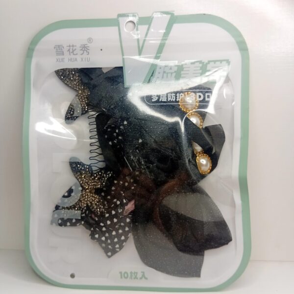 Elegant Black Hair Accessories Set with Butterfly and Bow Design - Image 2