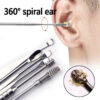Pack off 6  Ear Pick with Storage Bag Dig Ear Wax Remover Cleaner Care Portable Travel Kit Cleaner Spoon - Image 3