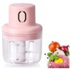 (250ml)  Single Bowl USB Rechargeable Mini Grinder Food Chopper