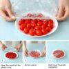 100 Pcs Disposable Food Cover Plastic Shopper Bags - Image 4