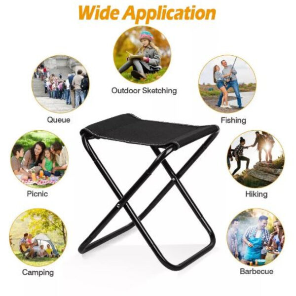 Outdoor Portable Folding Chair Portable Outdoor Camping Fishing Folding Stool Chair Leisure Chair - Image 5