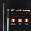 Pack off 6  Ear Pick with Storage Bag Dig Ear Wax Remover Cleaner Care Portable Travel Kit Cleaner Spoon - Image 4