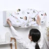 Ac Protective Dust Cover  Cute Cartoon Printing Dust Cover for air condition (Random design & Color)1 ton - Image 6