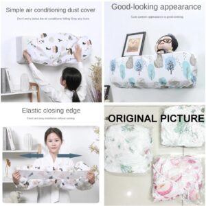Ac Protective Dust Cover  Cute Cartoon Printing Dust Cover for air condition (Random design & Color)1 ton