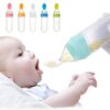 Baby Spoon Feeder Silicone Bottle Feeding (Random Color) - Image 2