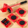 (5 in 1) Heavy Furniture Move Tool Transport Lifter Shifter Moving Kit Slider Remover Rolling Wheel Corner Mover Set - Image 2