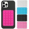 Square Double Side Suction Cups Cell Phone Holder Universal Bubble Gripper Silicone Pad (random Colour)