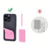 Square Double Side Suction Cups Cell Phone Holder Universal Bubble Gripper Silicone Pad (random Colour) - Image 3